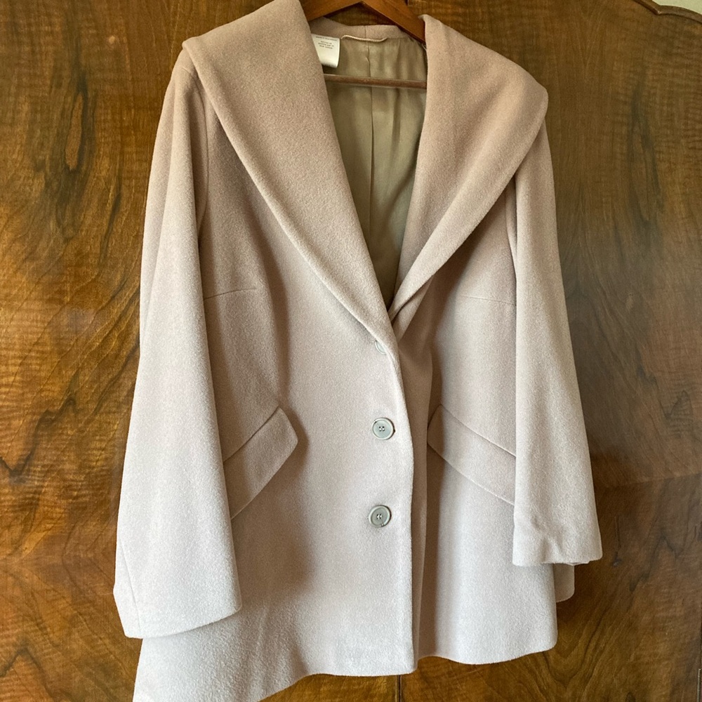 Wool + cashmere swing coat - 20P